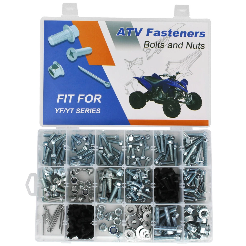 Kit de pernos de carenado de plástico apto para YAMAHA 4-ZINGER-YF60S 86-87 CHAMP-YFM100 87-91 Foto 1 de 4