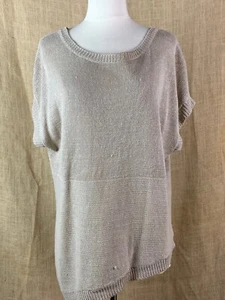 CULLEN Women's Hi Low Linen Knit Tank Sweater * MEDIUM - Picture 1 of 5