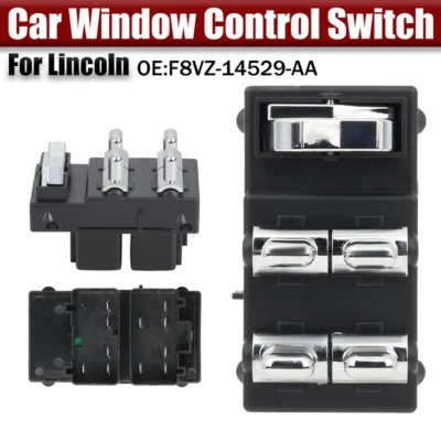 Interruptor de control maestro de ventana de coche ABS F8VZ-14529-AA para Lincoln Town 1998-2002 Foto 1 de 4