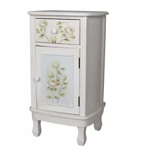Vintage Shabby Bedside Table Night Console Wardrobe Console Comfort New - Picture 1 of 4