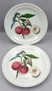 2 x Portmeirion Pomona Dinner Plates Grimwoods Royal George Peach 10" - Picture 1 of 5