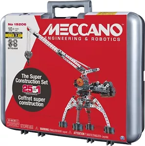 New MECCANO Super Construction 25-in-1 Motorized Building Set 638 Parts - Picture 1 of 7