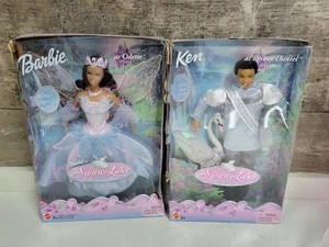 NEW SWAN LAKE BARBIE ODETTE & KEN PRINCE DANIEL BALLET AFRICAN AMERICAN COUPLE - Picture 1 of 10