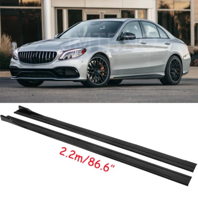 Divisor de panel basculante extensión faldón lateral para Mercedes Benz C63 AMG W204 86,6" Foto 1 de 4