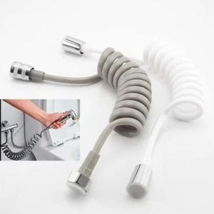 1.5/2M Flexible Shower Spring Hose Water Plumbing Toilet Bidet Sprayer PVC Tube - Picture 1 of 9