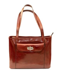 Kenneth Brownne Luxury Italian Brown Leather Woman's Shoulder Bag NEW SALE - Picture 1 of 4