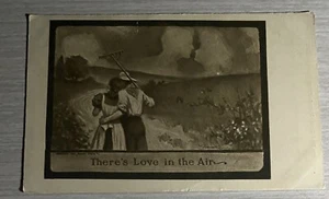 Postal Pareja Hay Amor en el Aire Sepia - Imagen 1 de 2