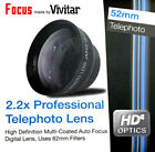 2.2X TELEPHOTO LENS 52mm To Camera D3200 D3300 D3100 D5200 D5100 2.0 TELE 52 mm 