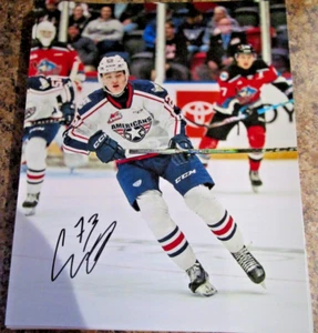 MAX CURRAN SIGNED 8X10 MATTE PHOTO COLORADO AVALANCHE TRI-CITY AMERICANS (E) - Picture 1 of 2