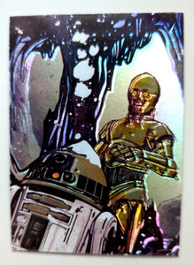VINTAGE Star Wars Finest Matrix 2 insert card 1996 R2-D2 C-3P0