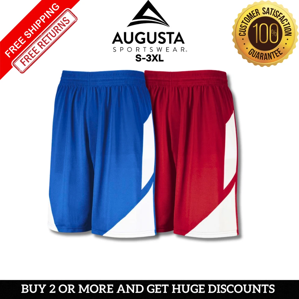 Pantalones Cortos Ultra Cómodos Augusta Sportswear 1733 Unisex Step-Back Baloncesto Foto 1 de 1