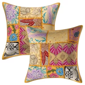 Decorative Home Decor 12 x 12 in Boho Cushion Cover Vintage Sofa Pillow Case - Picture 1 of 6