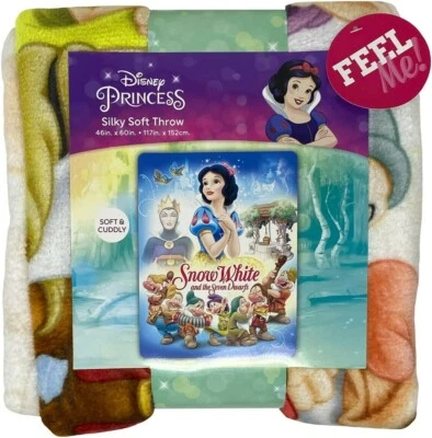 Disney Snow White Blanket Whistle While You Work 46x60in Warm Super Soft Throw - Image 1 of 2