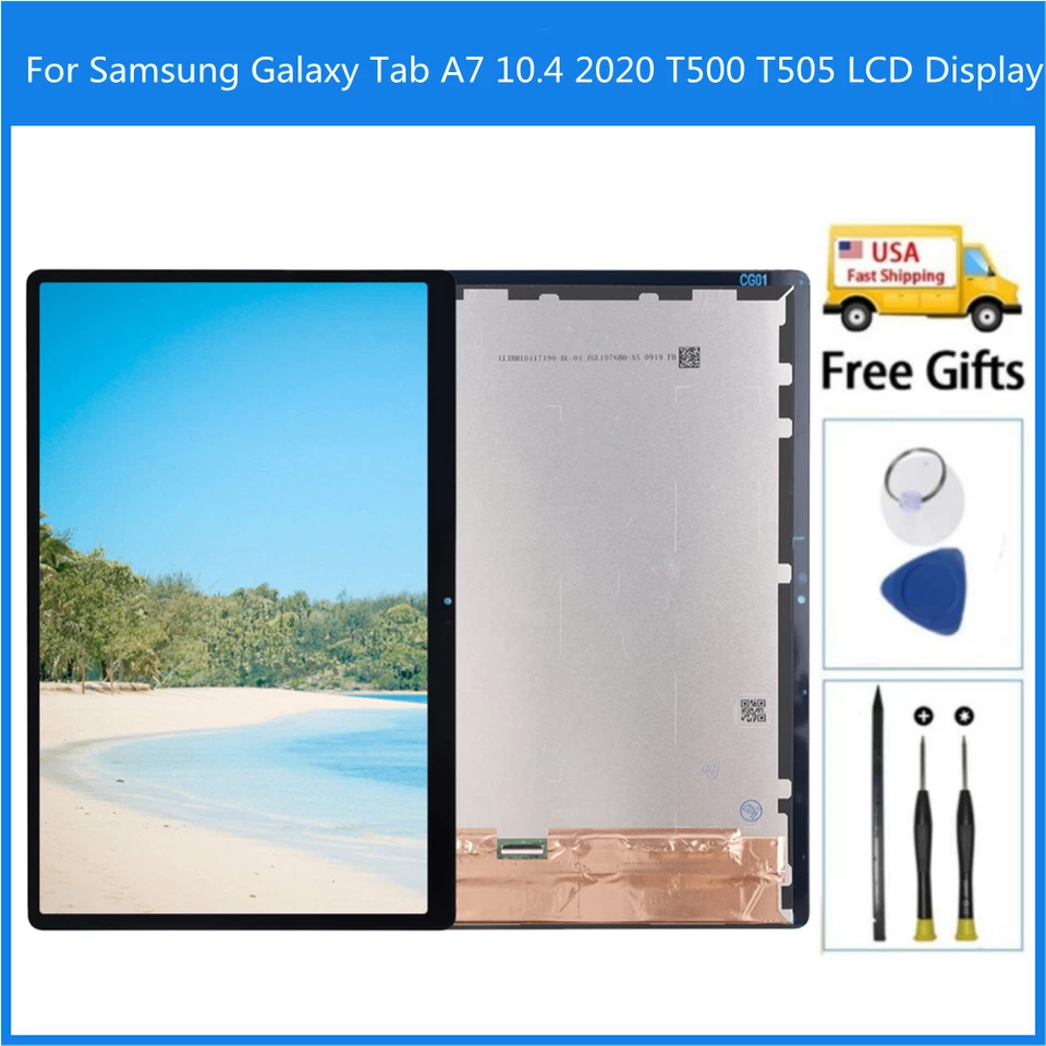 Tela LCD conjunto de tela sensível ao toque para Samsung Galaxy Tab A7 10,4" 2020 T500 T505 - Imagem 1 de 4