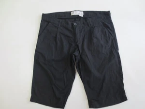 Bermudas OXBOW pantalones cortos zip fly W32 cintura baja negro / As - Imagen 1 de 3