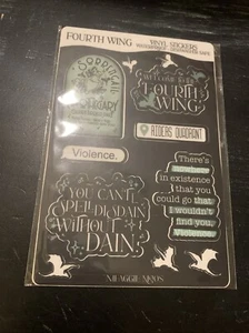 VIERTER FLÜGEL offiziell lizenzierte Aufkleber Violet Sorrengail Basgiath War College - Bild 1 von 6