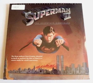 New/Sealed SUPERMAN II The Adventure Continues 1980 LASERDISC Widescreen Dolby - Imagen 1 de 5