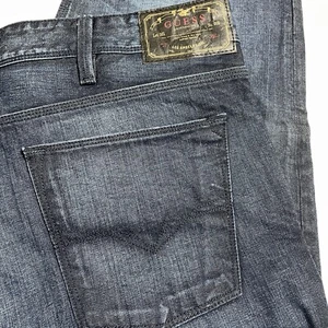 GUESS Jeans Mens 40x32 Lincoln Slim Straight Denim Low Rise Blue Cotton NWT - Picture 1 of 10