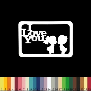 3 Papierschnitte _ KINDERRAHMEN LOVE 8,4X5,5cm _ Die cut scrapbooking Karte - Bild 1 von 27