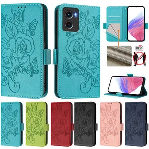 For Motorola Moto G05, Fashion Flowers Pattern Leather Wallet Stand Case Cover - Picture 1 of 26