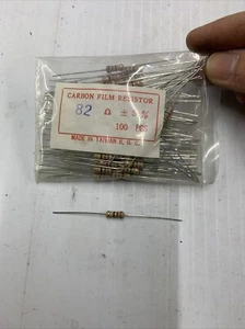 Unbranded Carbon Film Resistors 1/2W 5% 82 Ohm - Picture 1 of 2