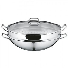 Party, Wok Macao 4 pezzi Ø 36 cm, Acciaio, WMF