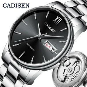 Reloj mecánico automático CADISEN para hombre Japón NH36A - Imagen 1 de 18
