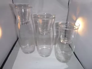 Neu 3er Set Partylite Symmetry Stumpenkerzenhalter (ohne Karton) - Bild 1 von 6