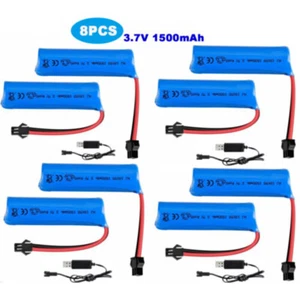 8Pack 3.7V 1500mAh Rechargeable Battery For RC Toys Helicopter Airplane Car Boat - Picture 1 of 7