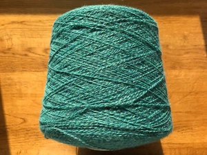 Wool / Acrylic Yarn - 1 Big Cone - 1200g - Sea Green - Picture 1 of 6