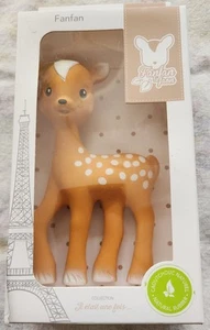 Fanfan The Fawn Natural Rubber Teething Toy Handcrafted Unique Baby Gift - Picture 1 of 2
