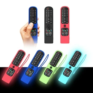 Soft Silicone Case Cover W/ Lanyard For LG AN-MR21GA Magic Smart TV Remote 2021 - Picture 1 of 17