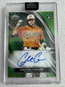 2024 Topps cromo negro-autógrafo-refractor de onda verde•Colton Cowser-de-RC/99 - Imagen 1 de 11