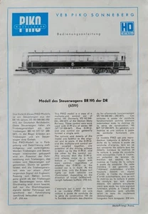 Piko Sonneberg Bedienungsanleitungen - Bild 1 von 2