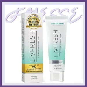 Gel de pasta de dientes Livfresh elimina placa 250 % mejor Wintergreen 50 g nuevo en caja - Imagen 1 de 2