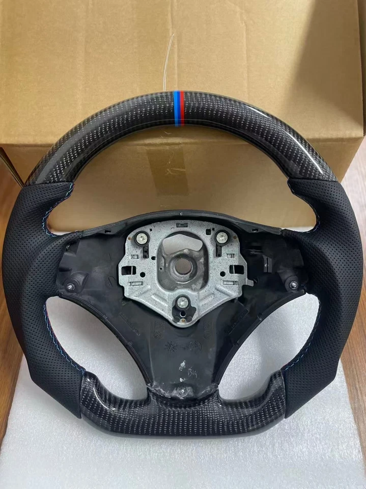 🔥Volante de fibra de carbono para BMW E90 E92 E93 M3 328i 335i manual 2005-2013 Foto 1 de 4