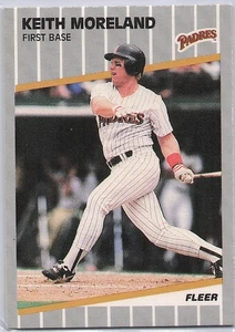 1989 Fleer - Keith Moreland #313 - Picture 1 of 2