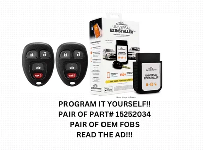 PAQUETE HÁGALO USTED MISMO COMO NUEVO LOGOTIPO DE FABRICANTE ORIGINAL GM MANDO A DISTANCIA DE ENTRADA SIN LLAVE 15252034 KOBGT04A Foto 1 de 2