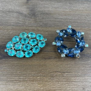 Set spille strass scintillanti stile vintage glamour dichiarazione gioielli - Foto 1 di 9