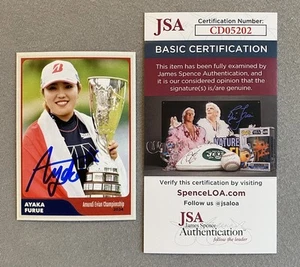 AYAKA FURUE AUTOGRAPH 2024 AMUNDI EVIAN CHAMPIONSHIP TRADING CARD JSA CD05202 - Picture 1 of 2