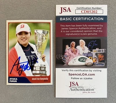 AYAKA FURUE AUTOGRAPH 2024 AMUNDI EVIAN CHAMPIONSHIP TRADING CARD JSA CD05202 - Image 1 of 2