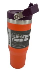 Stanley The Iceflow 30 Unzen Flip Strohhalm Becher Tigerlily Pflaume - Bild 1 von 1