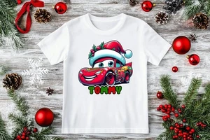 Camiseta Estampada Navidad Personalizada Disney Cars - Rayo McQueen - Mater - Imagen 1 de 2
