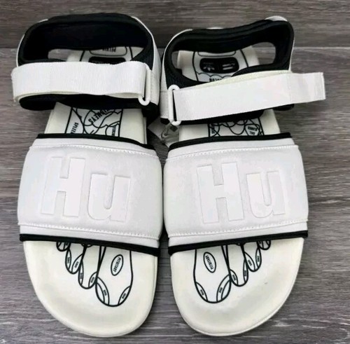 Adidas Sandali Uomo x Pharrell Williams Adilette 2.0 Bianco GZ1891 Taglia 11 Uomo