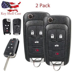 2 for 2011 2012 2013 2014 2015 2016 Chevy Cruze Remote Flip Key Fob Shell Case - Bild 1 von 8