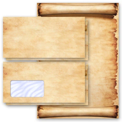 Papier à lettres et enveloppes Sets PARCHEMIN - Photo 1/4