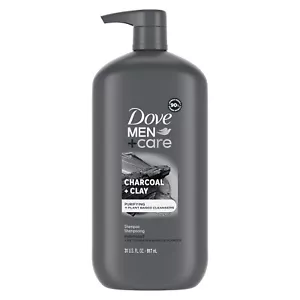 DOVE MEN+CARE Charcoal Purifying Shampoo Charcoal + Clay for Stronger Hair 31 Oz - Picture 1 of 6