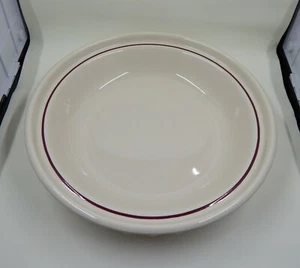 Plato de pastel rojo Longaberger Pottery Woven Traditions Heritage - Imagen 1 de 9