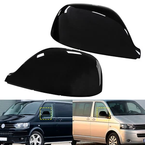 außenspiegel spiegelkappe rechts + links schwarz für VW T6 T6.1 spiegelabdeckung - Bild 1 von 12