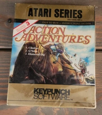 Atari Home Computer Action Adventures Atari Series New Sealed Rare Vintage  - Image 1 of 2
